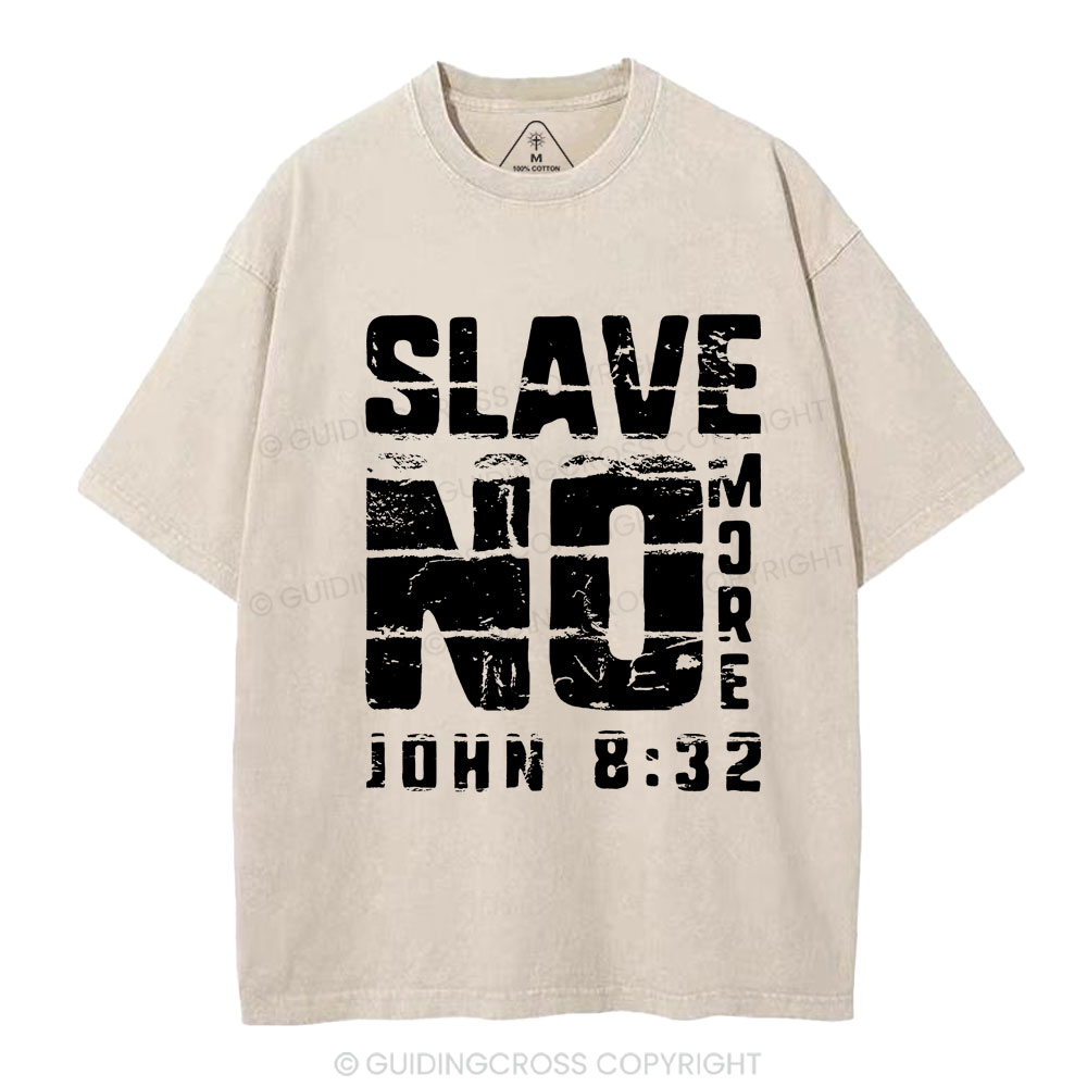 No More Slave Christian Washed T-Shirt