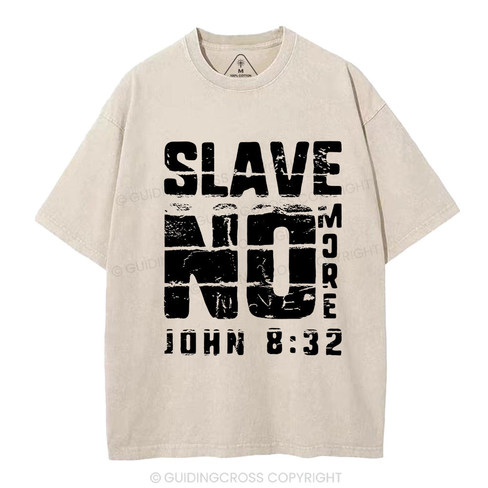 No More Slave Christian Washed T-Shirt