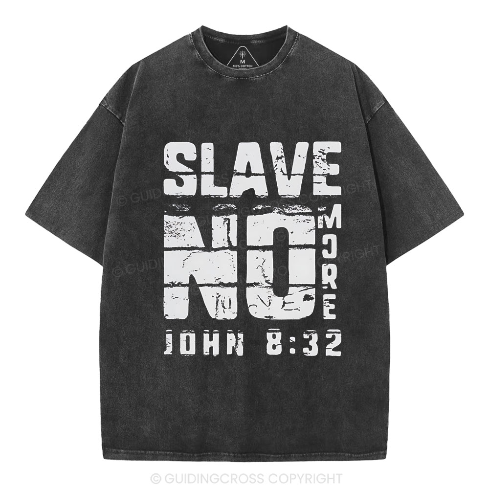 No More Slave Christian Washed T-Shirt