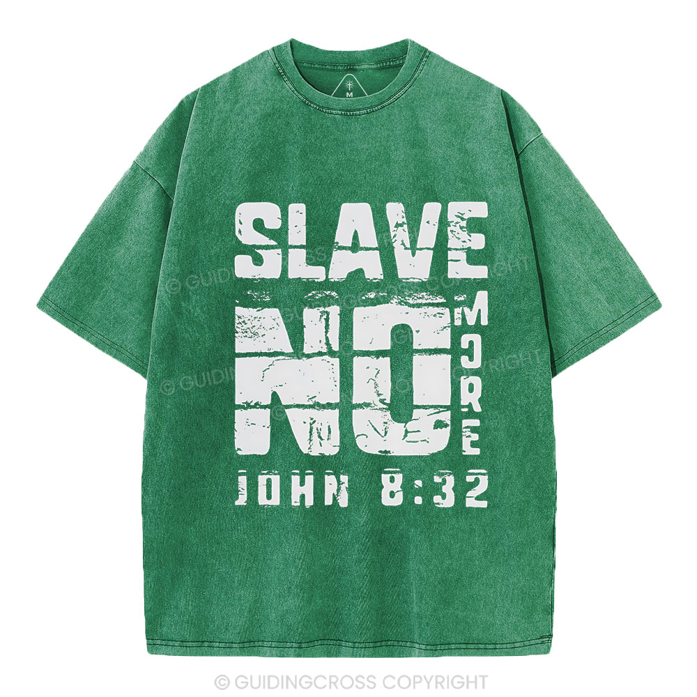 No More Slave Christian Washed T-Shirt