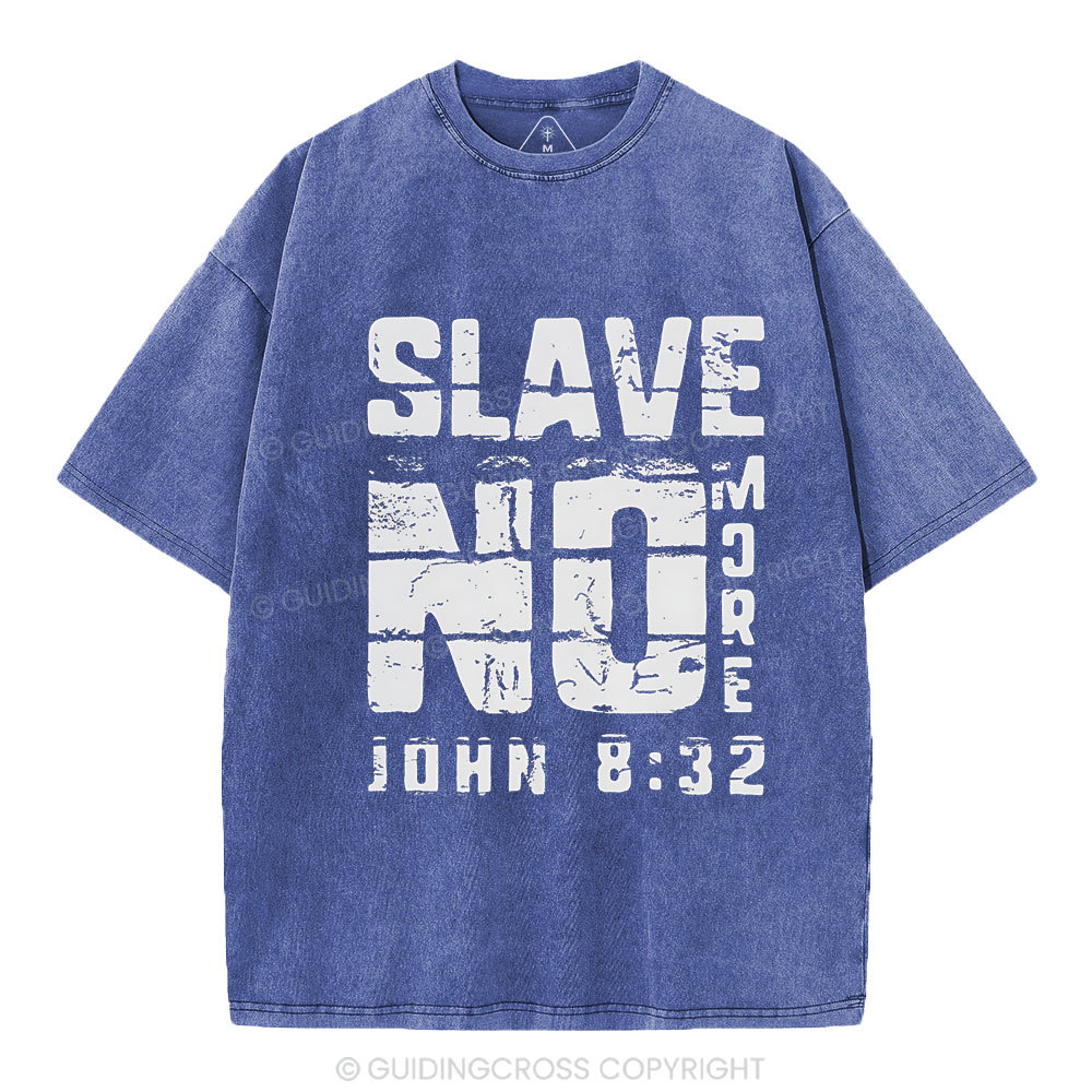 No More Slave Christian Washed T-Shirt