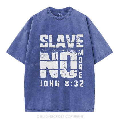 No More Slave Christian Washed T-Shirt