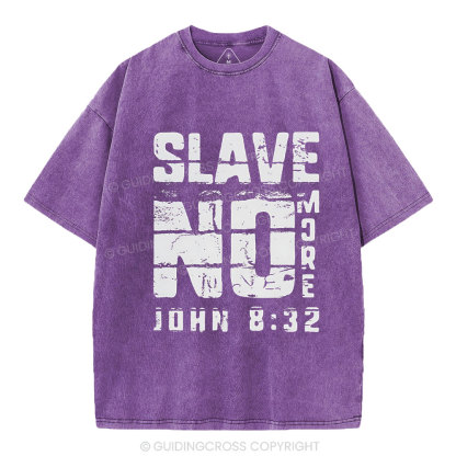 No More Slave Christian Washed T-Shirt