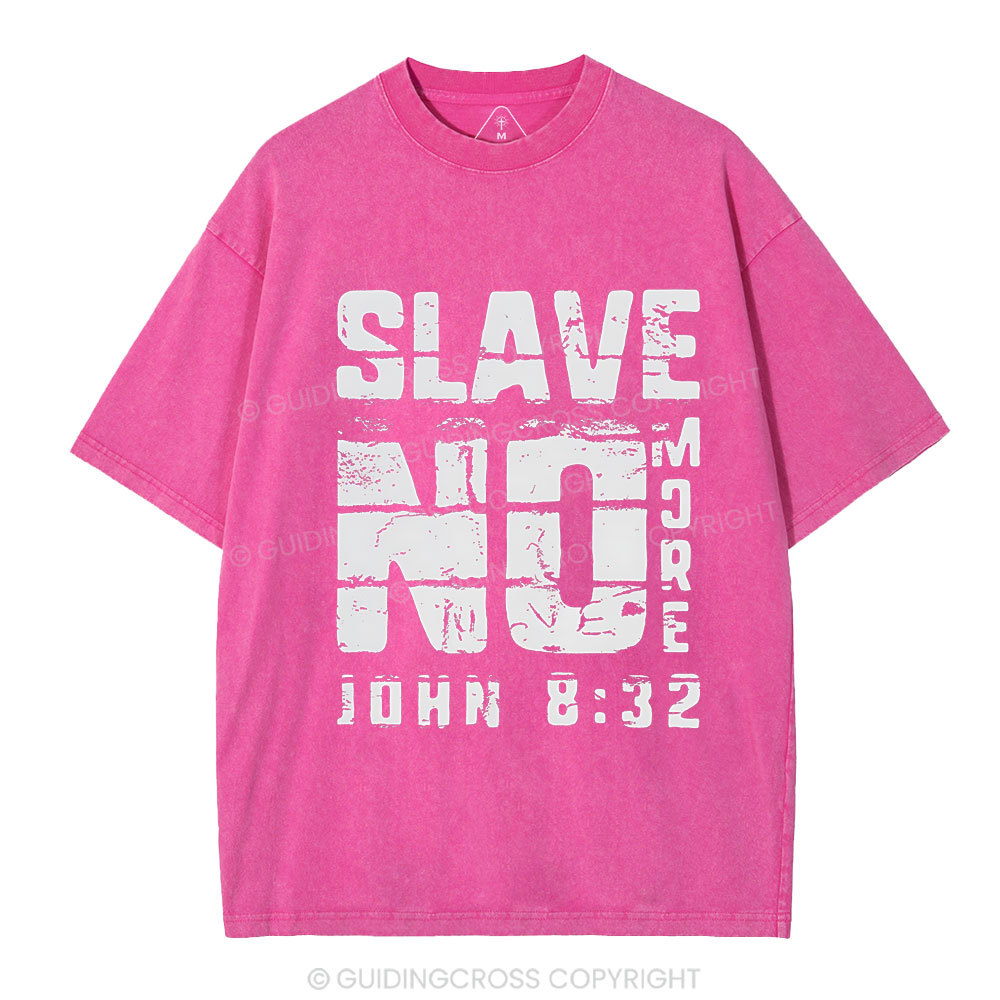 No More Slave Christian Washed T-Shirt