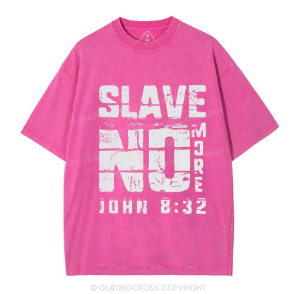 No More Slave Christian Washed T-Shirt