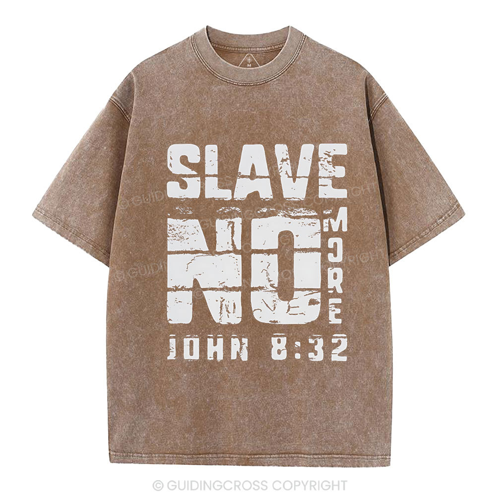 No More Slave Christian Washed T-Shirt