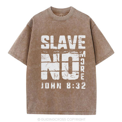 No More Slave Christian Washed T-Shirt