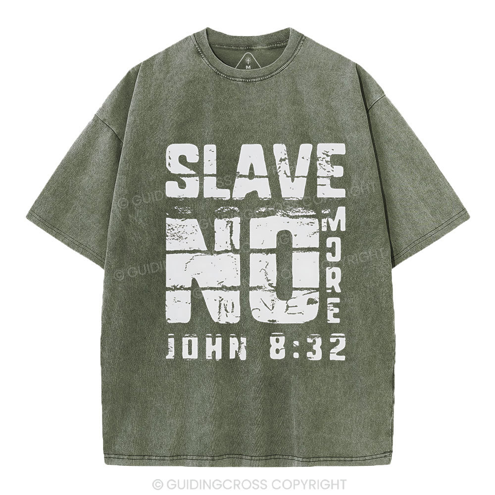 No More Slave Christian Washed T-Shirt