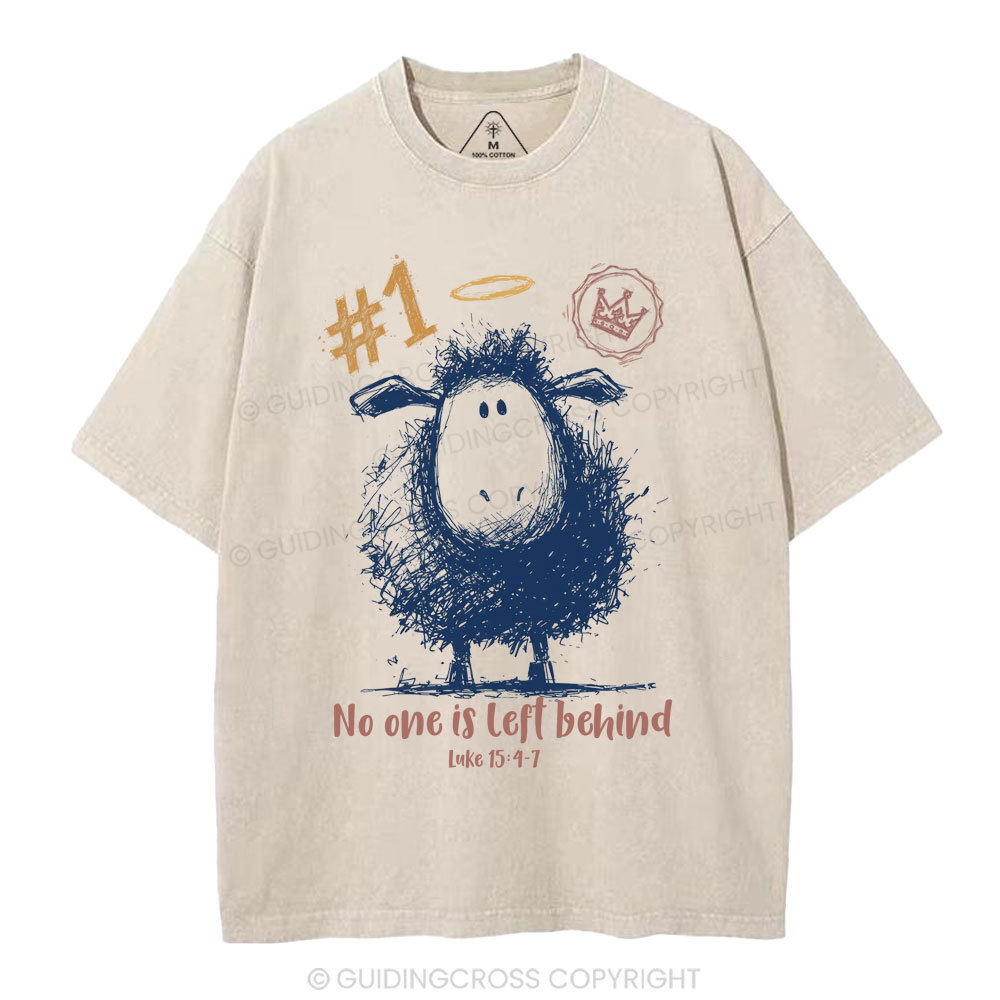 No One Is Left Behind Christian Washed T-Shirt