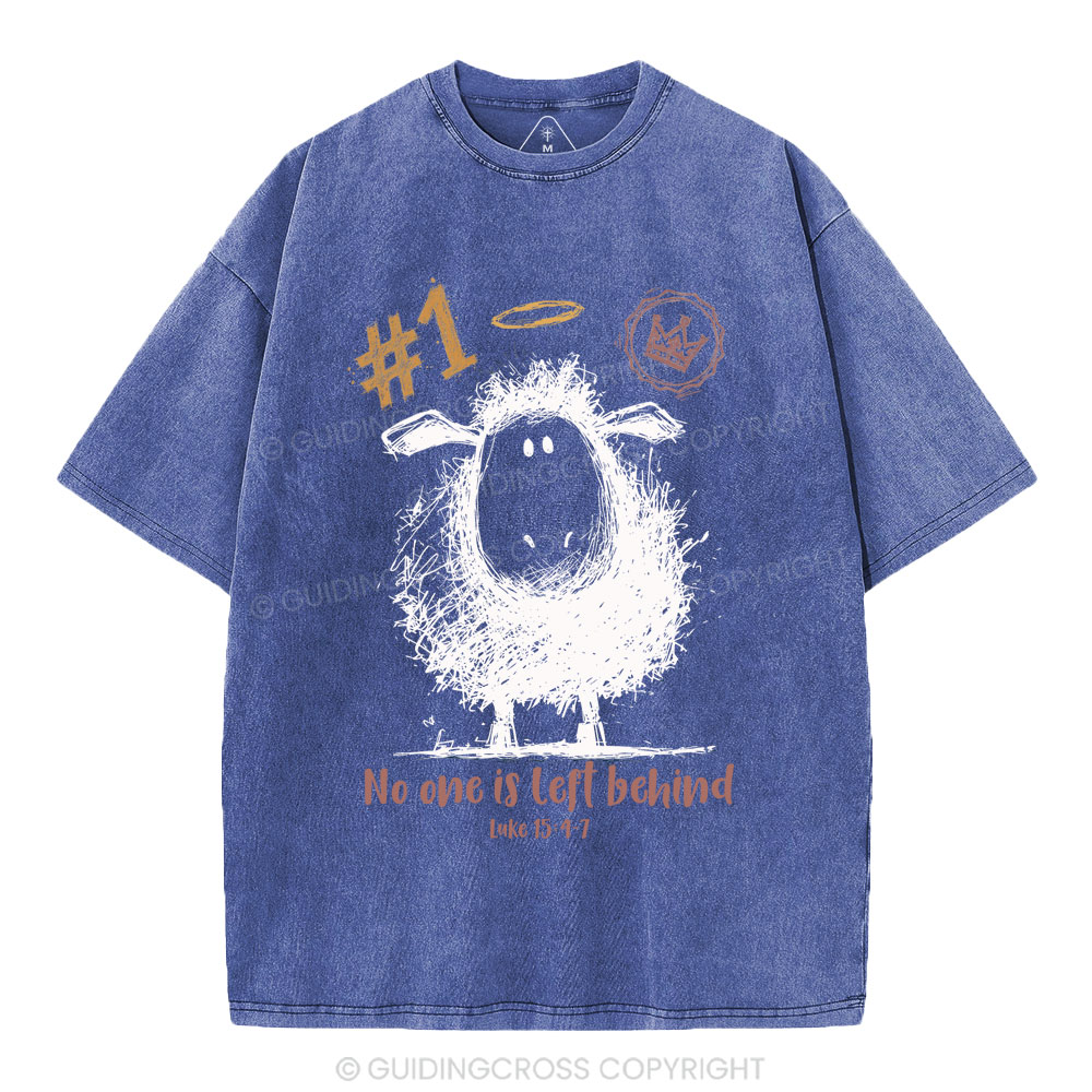 No One Is Left Behind Christian Washed T-Shirt