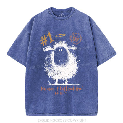No One Is Left Behind Christian Washed T-Shirt