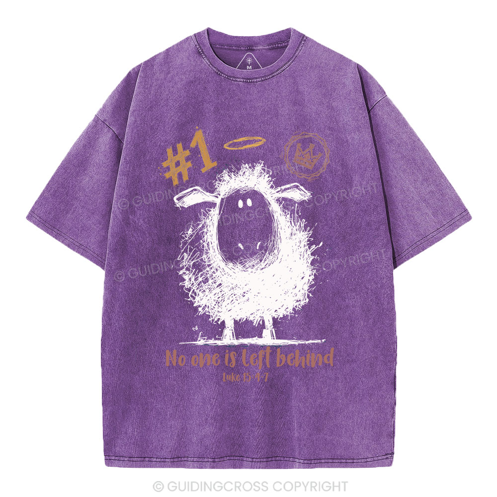 No One Is Left Behind Christian Washed T-Shirt