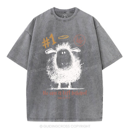 No One Is Left Behind Christian Washed T-Shirt