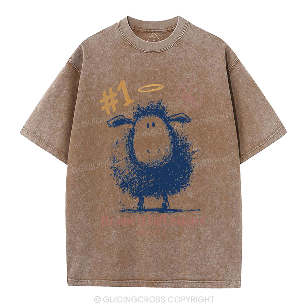 No One Is Left Behind Christian Washed T-Shirt