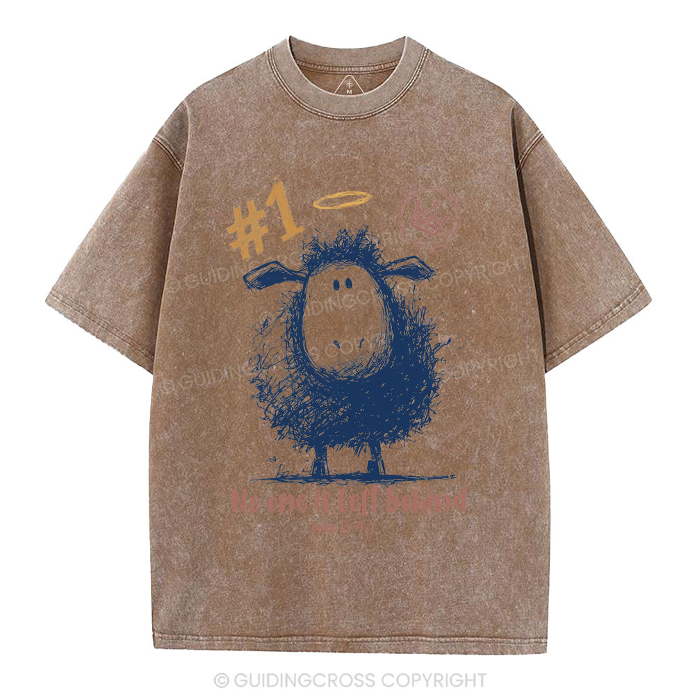 No One Is Left Behind Christian Washed T-Shirt