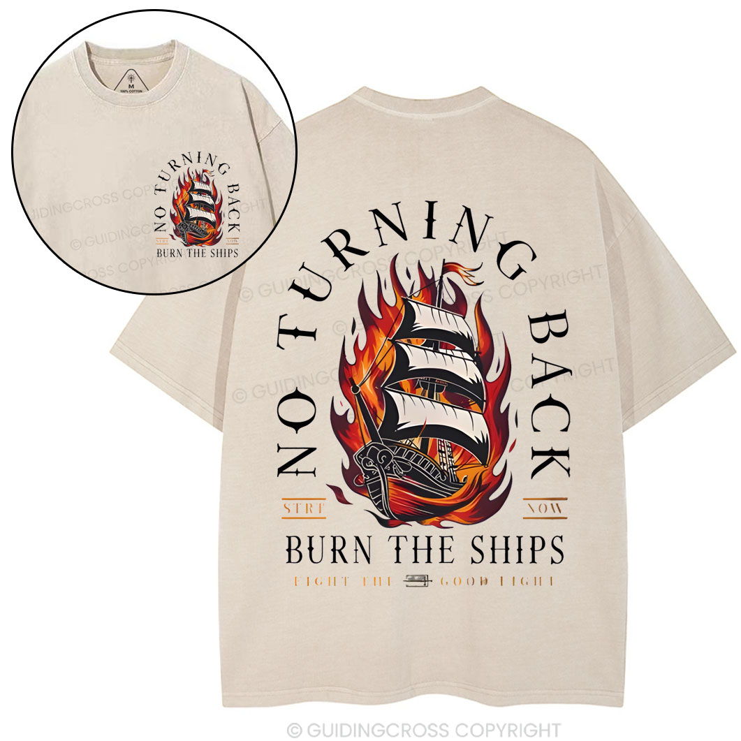 No Turning Back Chirstian Washed T-Shirt