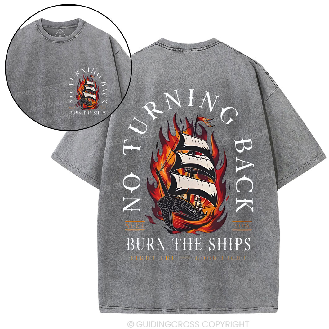 No Turning Back Chirstian Washed T-Shirt