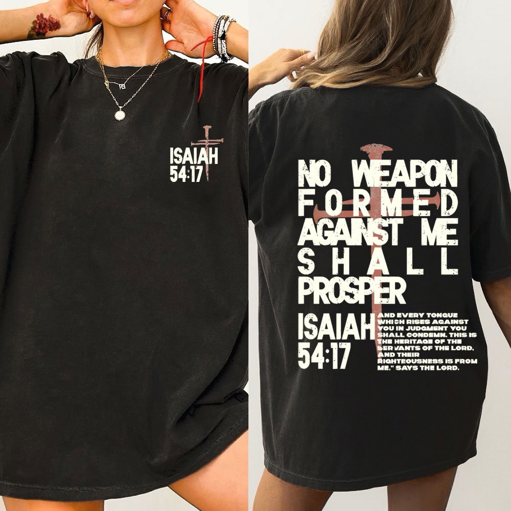 No Weapen Christian Washed T-Shirt