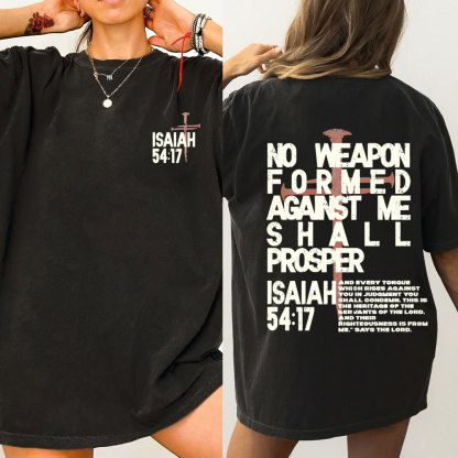 No Weapen Christian Washed T-Shirt