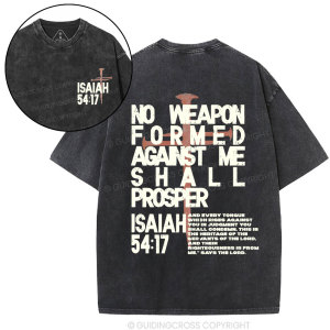 Image of No Weapon Christian Washed T-Shirt