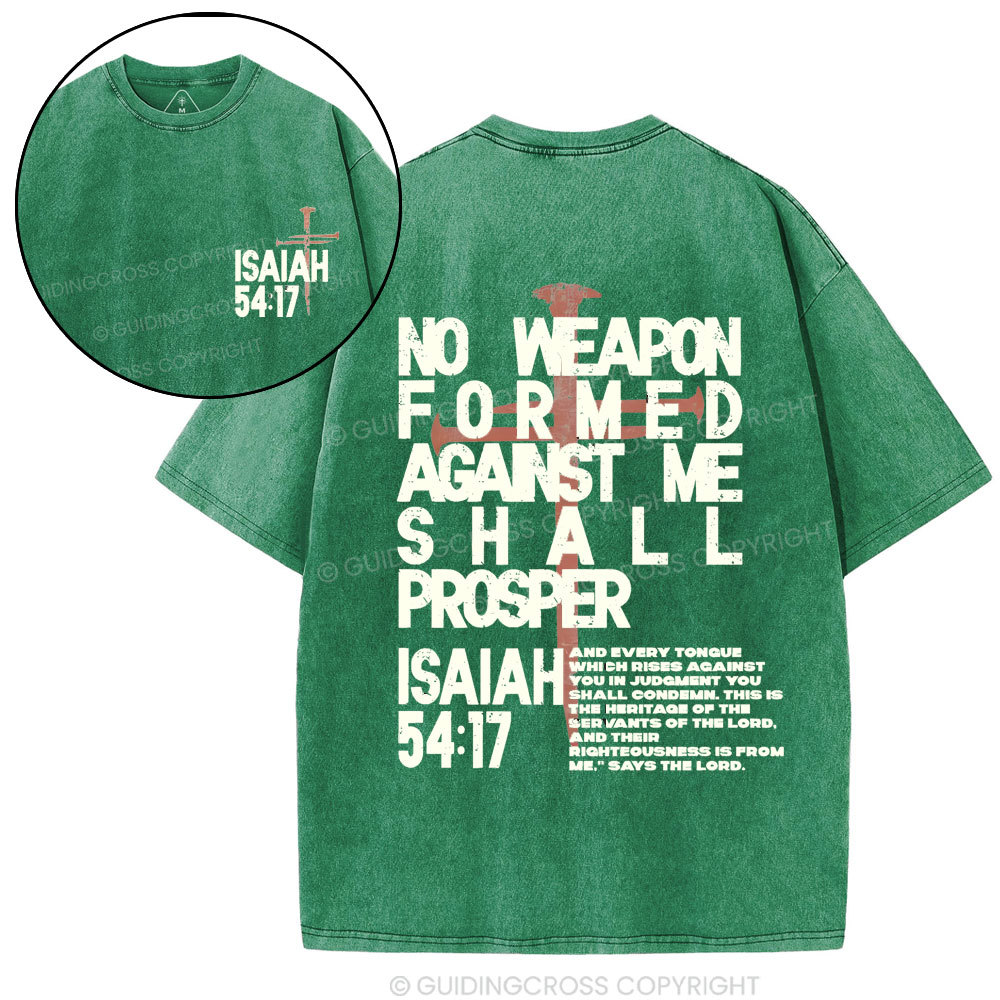 No Weapen Christian Washed T-Shirt