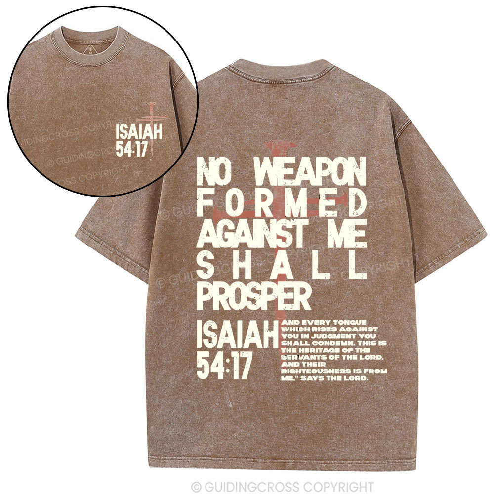 No Weapen Christian Washed T-Shirt