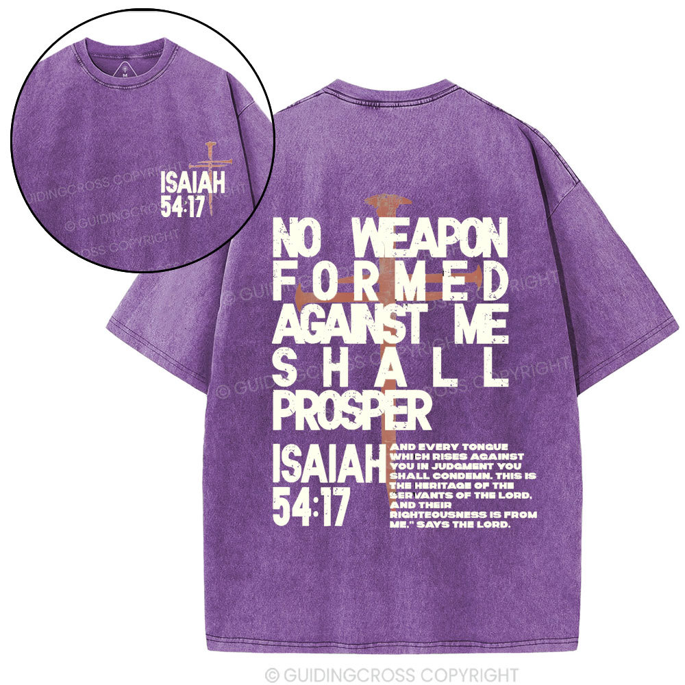 No Weapen Christian Washed T-Shirt