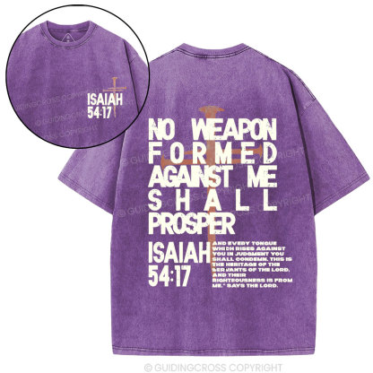 No Weapen Christian Washed T-Shirt