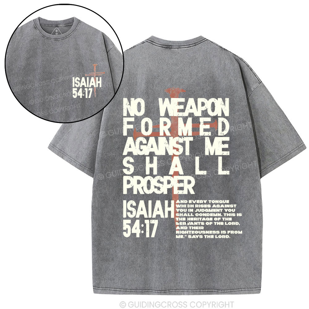 No Weapen Christian Washed T-Shirt