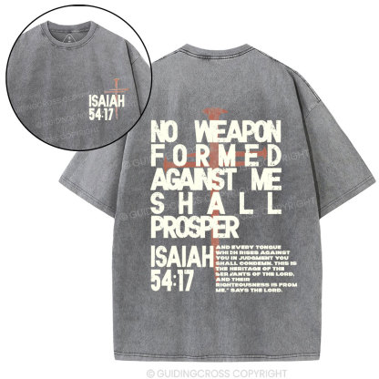 No Weapen Christian Washed T-Shirt