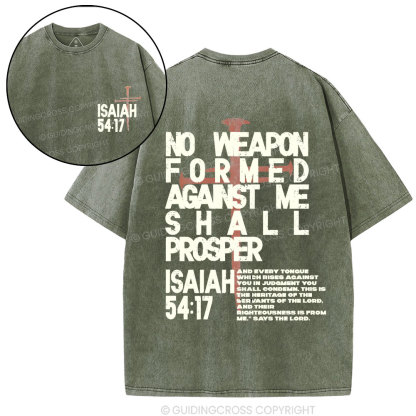 No Weapen Christian Washed T-Shirt