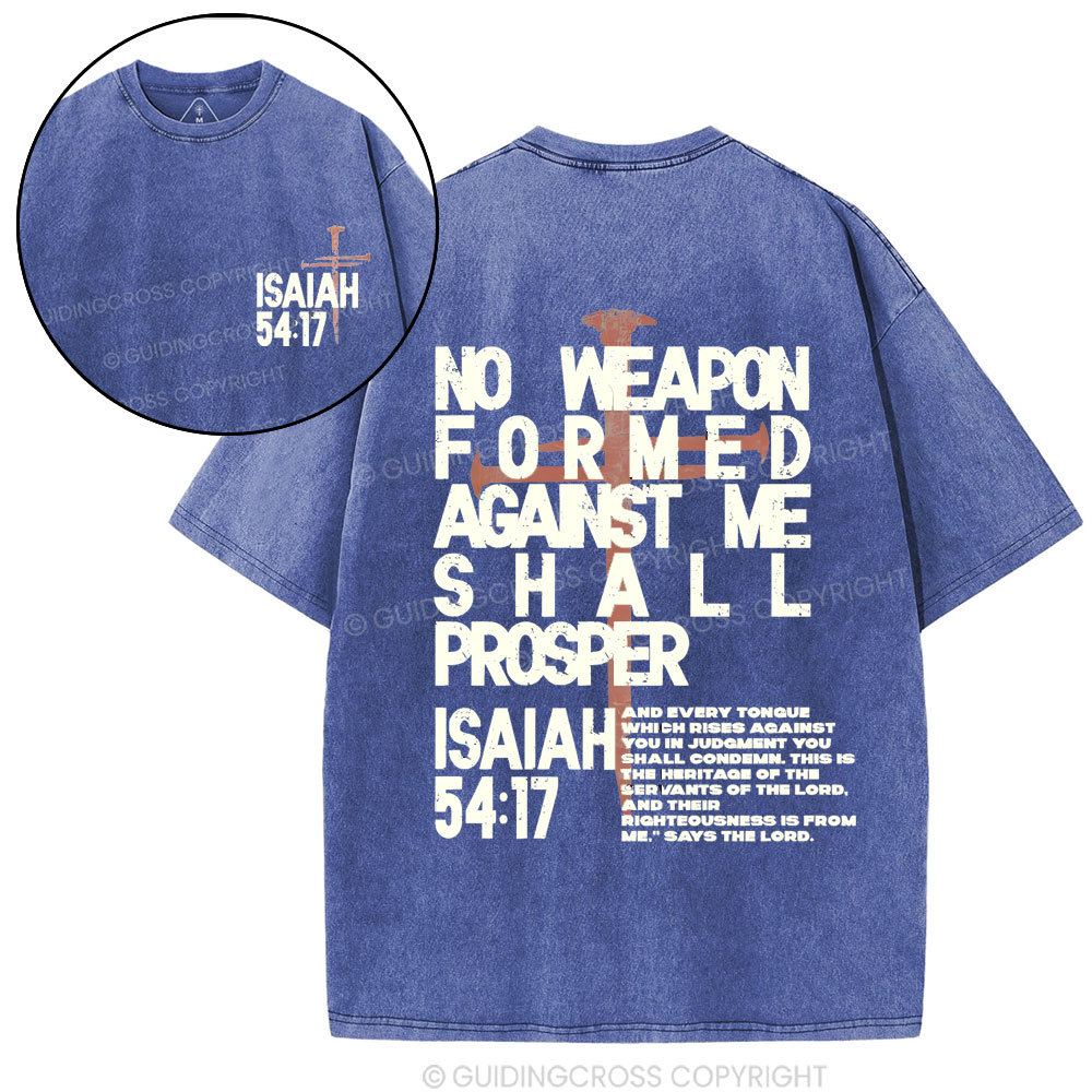 No Weapen Christian Washed T-Shirt
