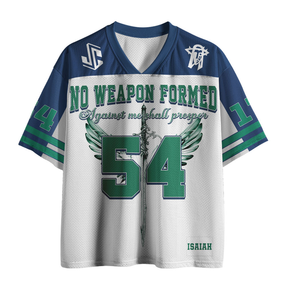 No Weapen Formed Against Christian Mesh Jersey