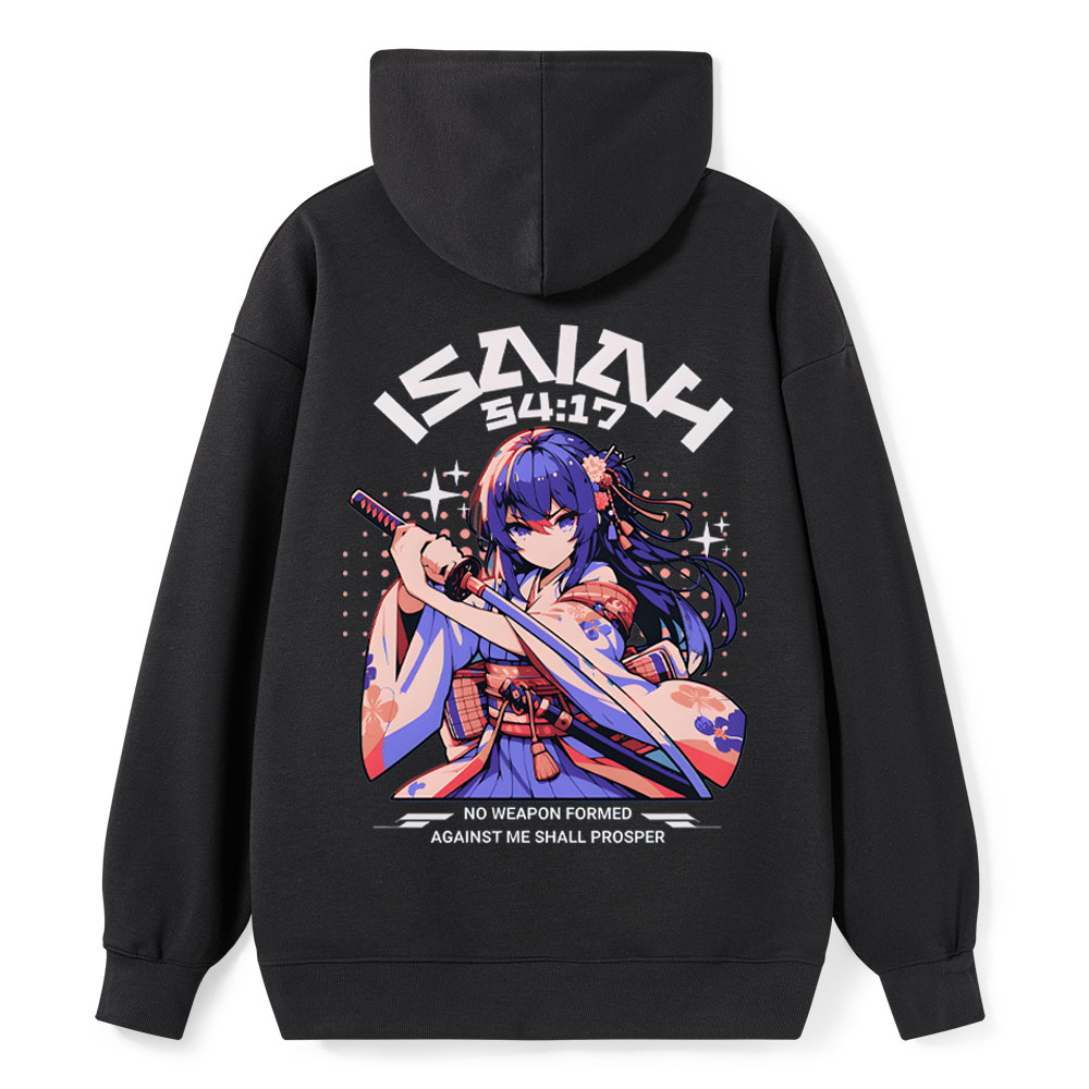 No Weapon Formed Against Me Shall Christian Prayer Scripture Hoodie