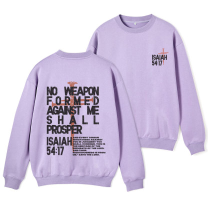 No Weapen Formed Christian Fleece Sweatshirt 