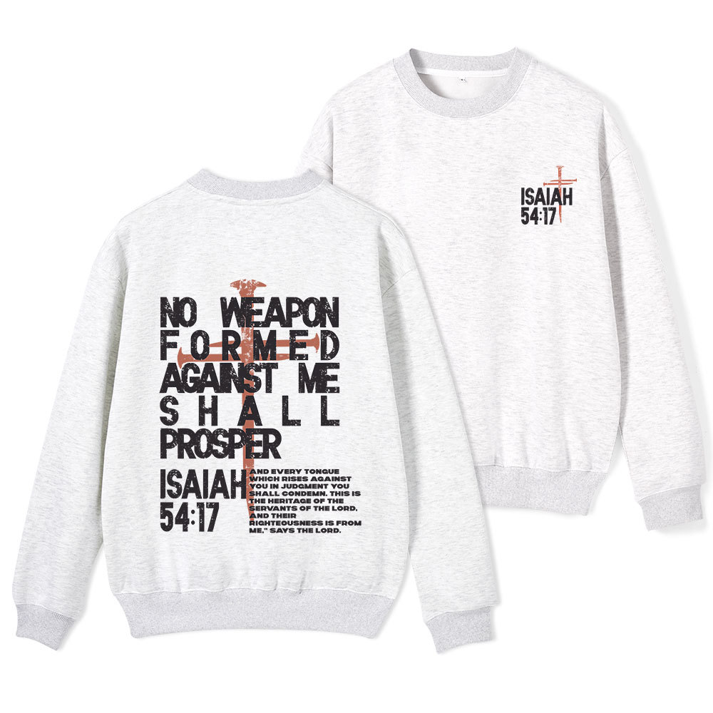 No Weapen Formed Christian Fleece Sweatshirt 