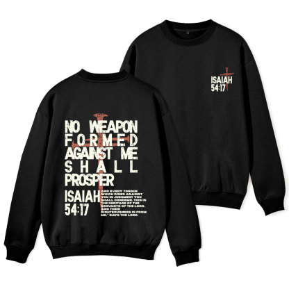 No Weapen Formed Christian Fleece Sweatshirt 