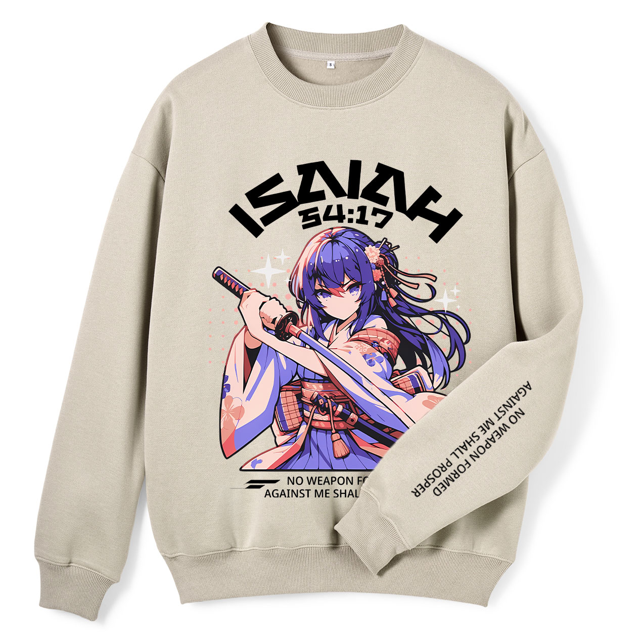 No Weapen Formed Christian Fleece Sweatshirt