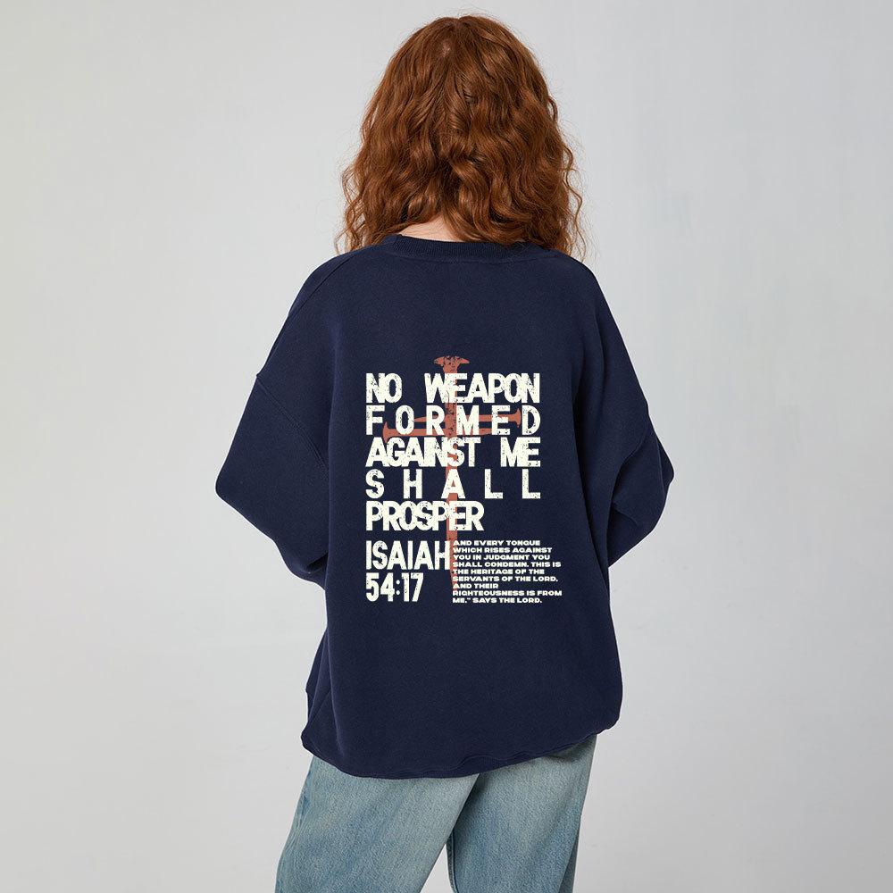 No Weapen Formed Christian Fleece Sweatshirt 
