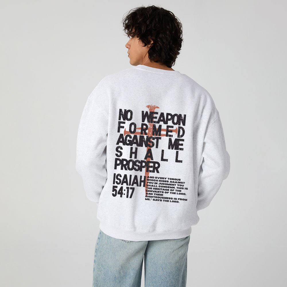 No Weapen Formed Christian Fleece Sweatshirt 