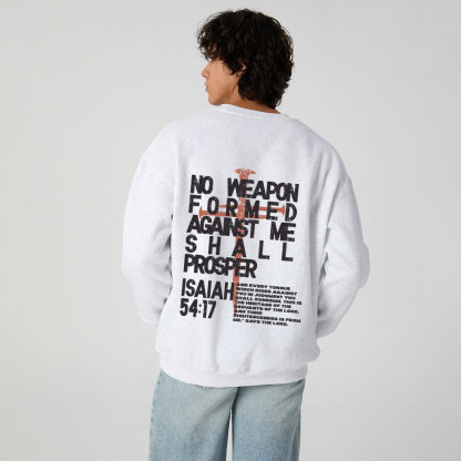 No Weapen Formed Christian Fleece Sweatshirt 