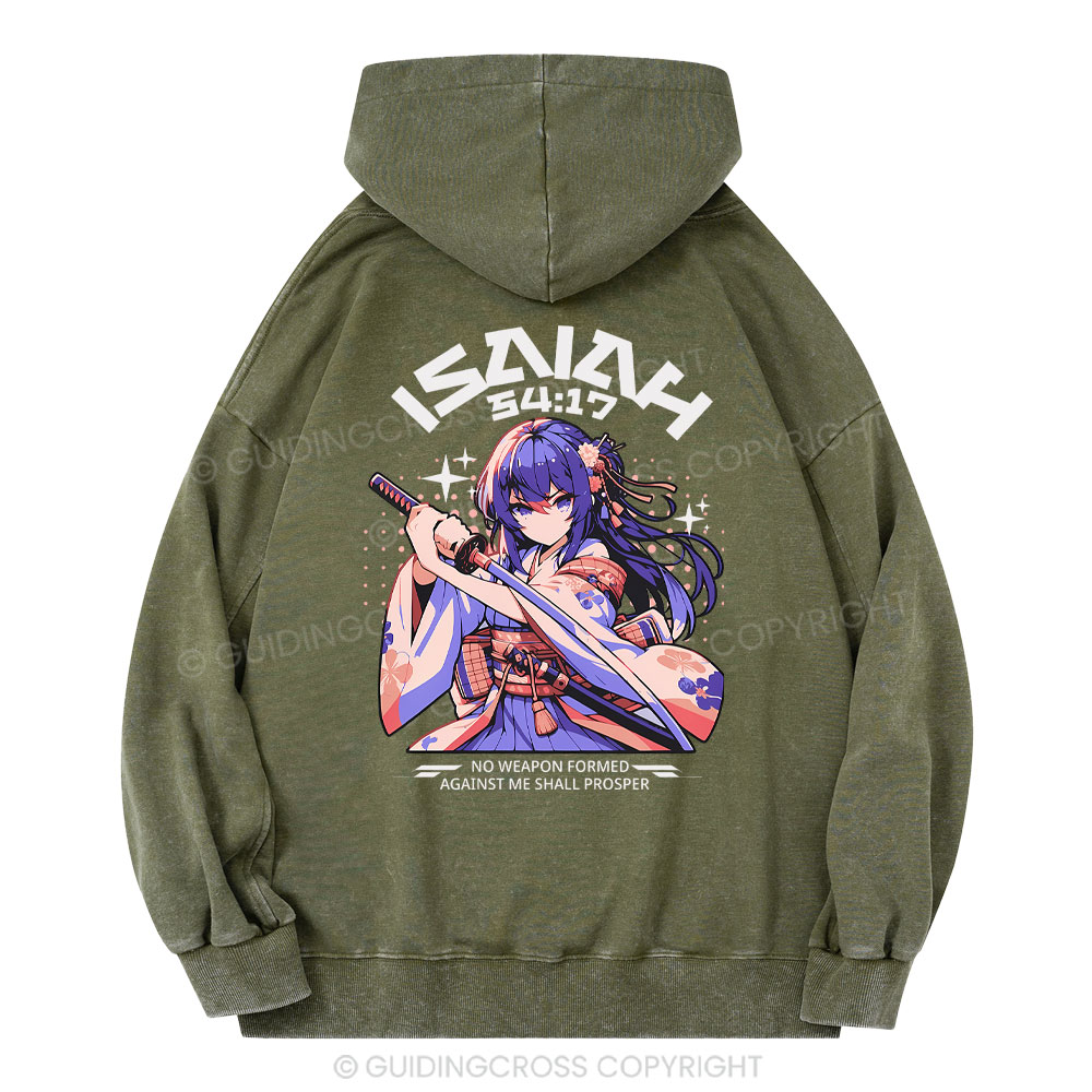 No Weapon Christian Washed Hoodie