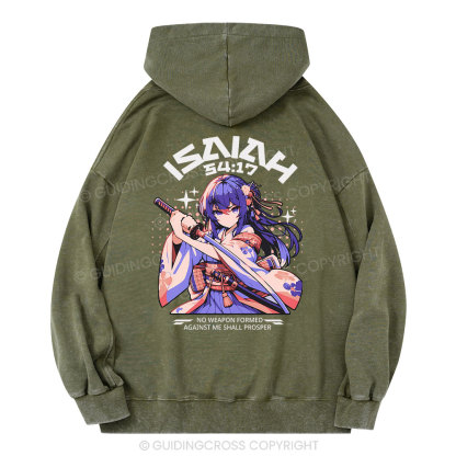 No Weapon Christian Washed Hoodie