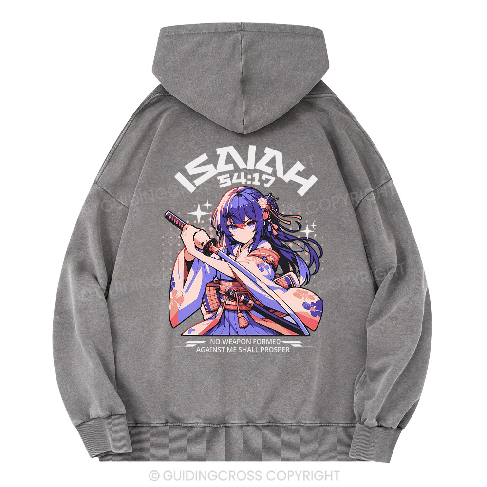 No Weapon Christian Washed Hoodie