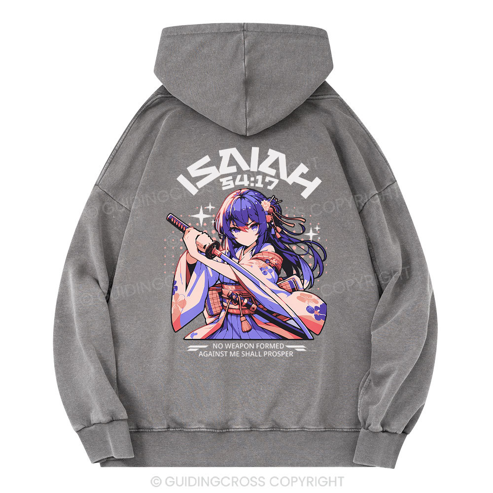 No Weapon Christian Washed Hoodie