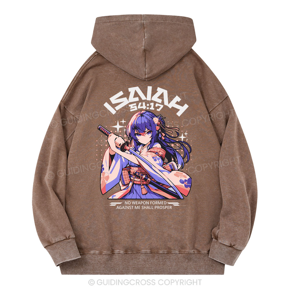 No Weapon Christian Washed Hoodie
