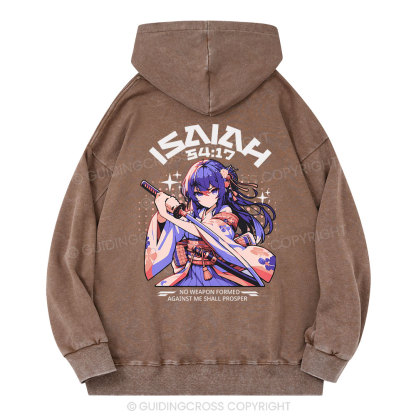 No Weapon Christian Washed Hoodie