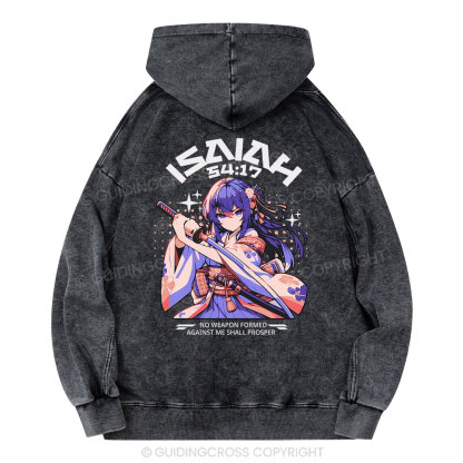 No Weapon Christian Washed Hoodie