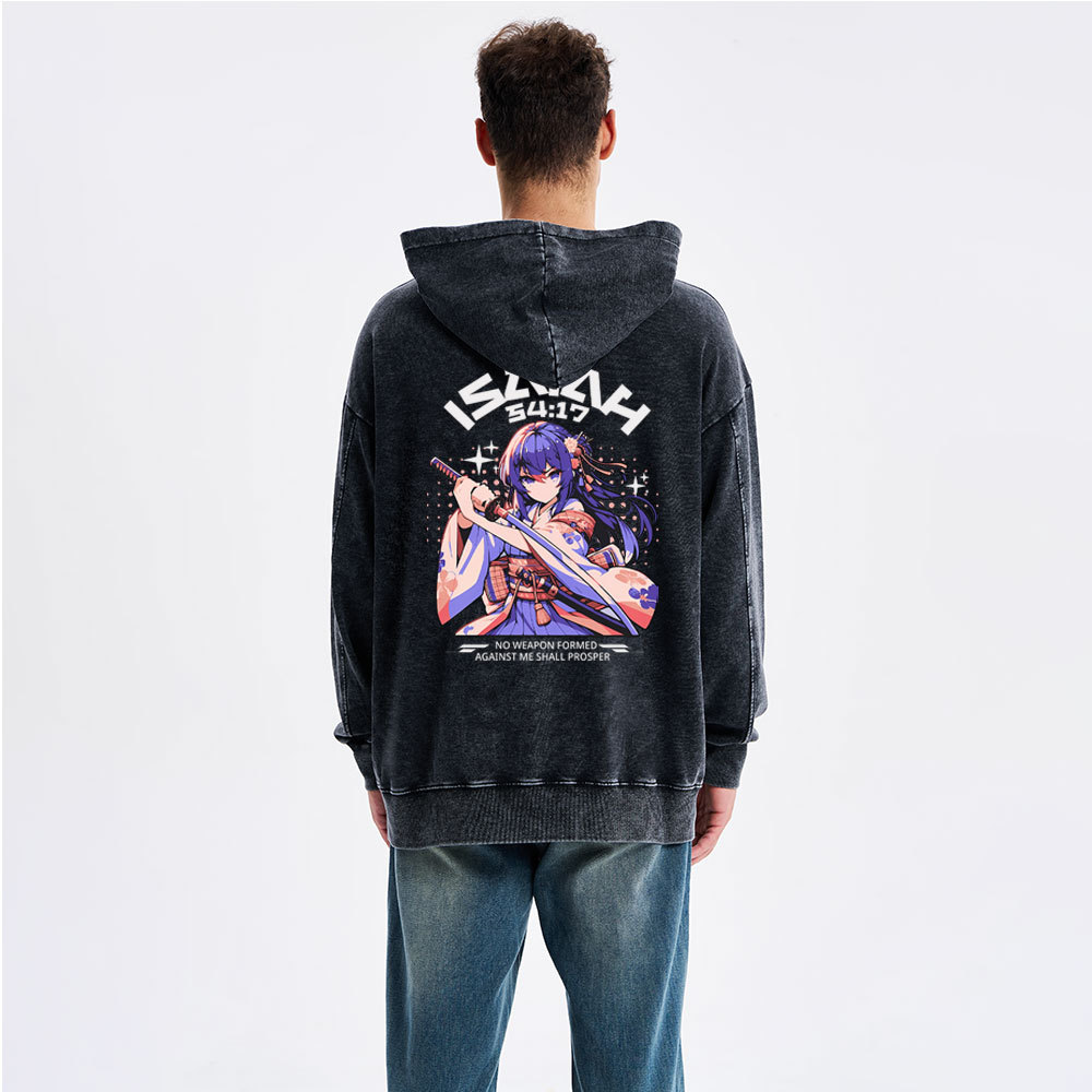 No Weapon Christian Washed Hoodie