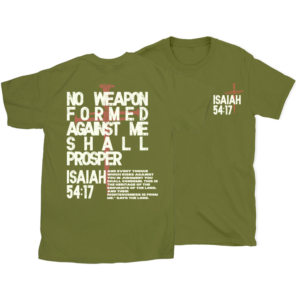 No Weapon Christian T-Shirt